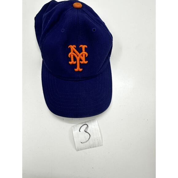 Twins Enterprise Kids MLB New York Mets Baseball Hat Blue Flexfit Fitted Cap - Picture 12 of 12